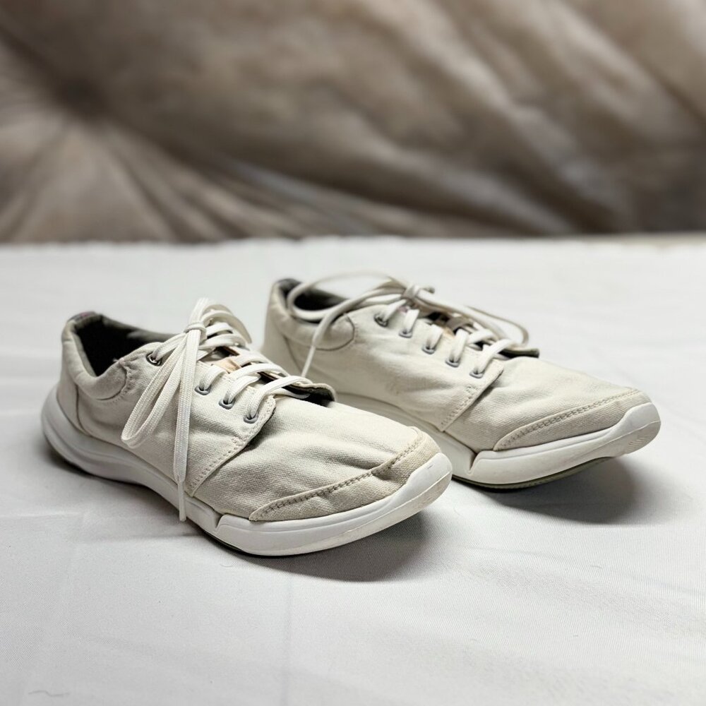 TEVA Wander Lace Up White Women Canvas Shoes 1007765 Size 8.5